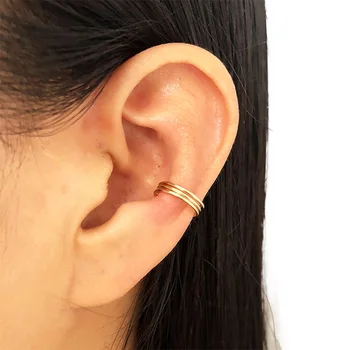 

925 Silver Ear Clip Handmade Ear Cuff Climber Earrings Gold Filled Oorbellen Minimalist Brincos Boho Earrings For Women