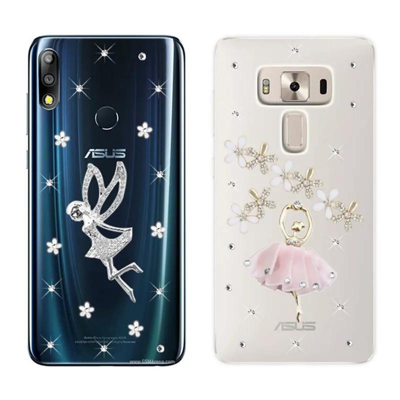 

For Asus Zenfone Max Pro M2 ZB631KL ZB633KL M1 ZB601KL 3 Max ZC520TL ZC553KL ZS550KL Phone case New pattern clear diamond cover