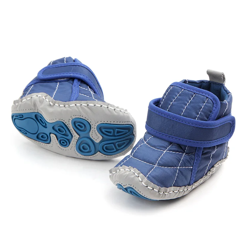 Обувь для новорожденных на осень и зиму хлопковые ткани зимние сапоги для детей Детская кроватка Bebe мальчик одежды из двух предметов для