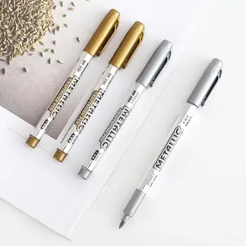 

Gold Silver Craft Pen Colorful Highlighters Promotional Markers Gift Stationery