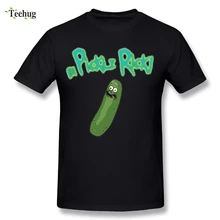 Funny Pickle Rick T Shirt Comfortable Quality Cotton Rick And Morty Tee Shirts плакат rick and morty pickle rick