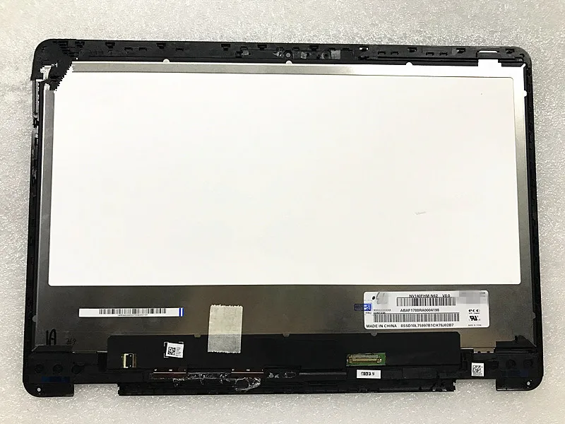 For ASUS VivoBook flip 14 TP410UA TP410U 14 inch LCD monitor LCD touch screen assembly + with frame NV140FHM-N62 V8.0 For ASUS VivoBook flip 14 TP410UA TP410U 14 inch LCD monitor LCD touch screen assembly + with frame NV140FHM-N62 V8.0