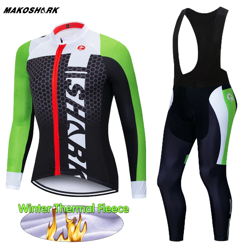 

Long Sleeve Winter Thermal Fleece Cycling Clothing Set Bike Clothes MTB Bicycle Clothing Cycling Jersey Set Ropa Ciclismo