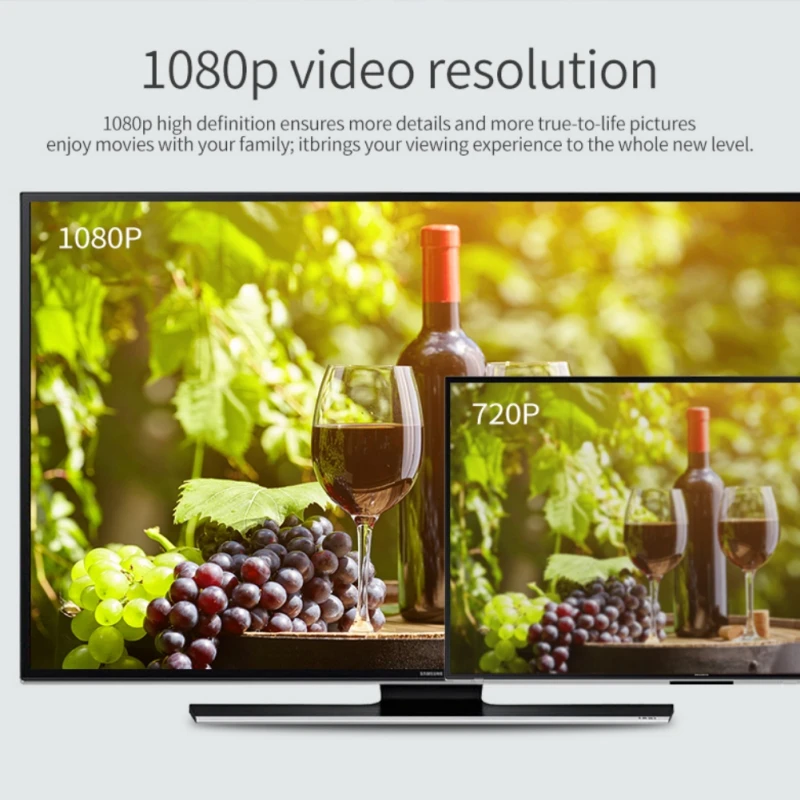 2 4G/5G WiFi ТВ ключ беспроводной экранный преобразователь 1080P высокой четкости Plug and