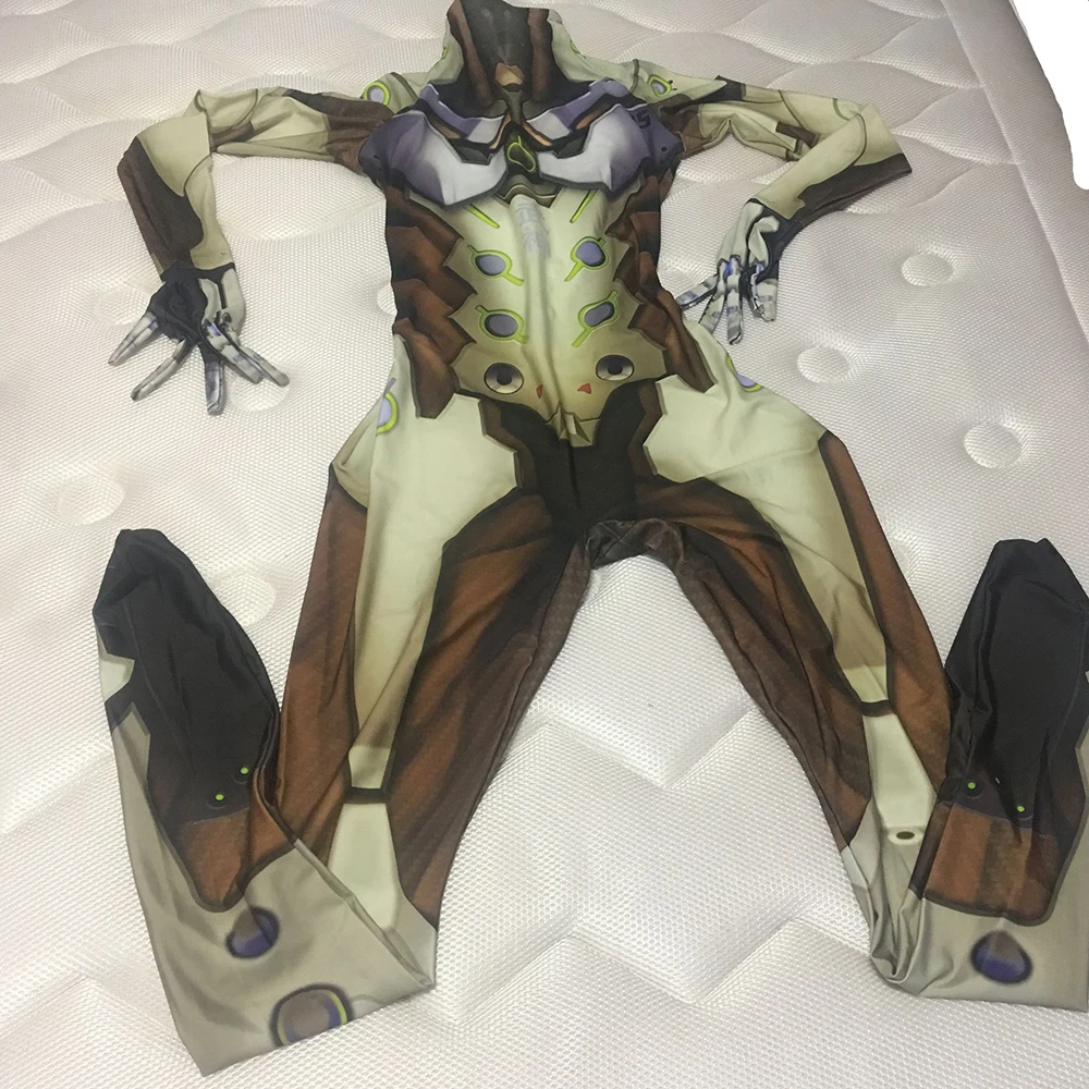 Костюмы для косплея Game OW Genji комбинезон колготки игровые часы костюмы Хэллоуина