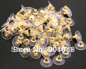 

100pcs/lot copper round Earring Back stoppers earring stoppers F656C