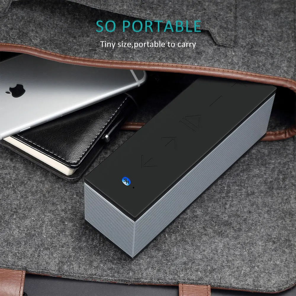 Портативная Bluetooth Колонка Meidong QQChocolate 8 Вт сабвуфер стерео мини Беспроводная