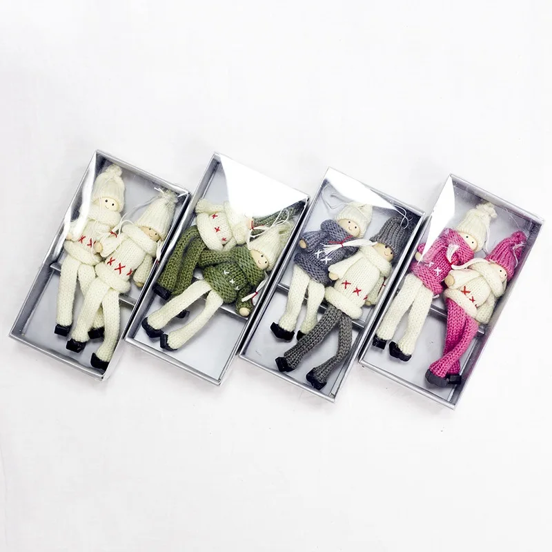 

Christmas Hanging Pendants Woolen Dolls Christmas Tree Xmas Home Decoration Xmas Kids Gift Holiday Desktop Ornament