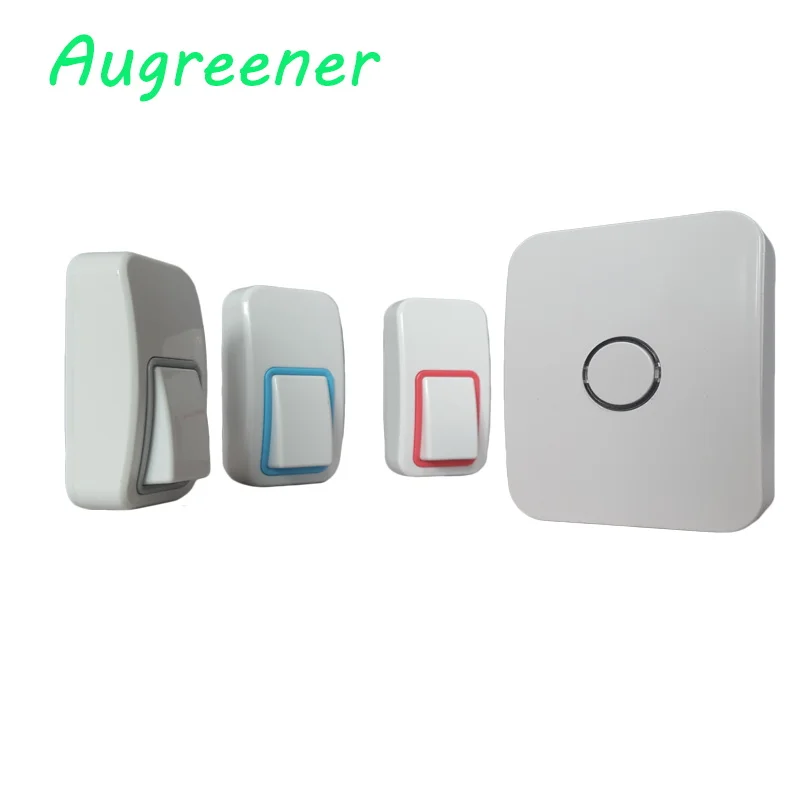 

AC100-240V no battery wireless door bell with 25 chimes with low price.3 buttons+1receiver high quality for the old and young