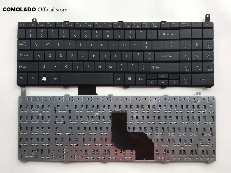 

US English keyboard For Hasee QTP6 QTE6 TW9 TW9A TW9E A550-i7 A560-I3 A560-I5 black Keyboard US Layout