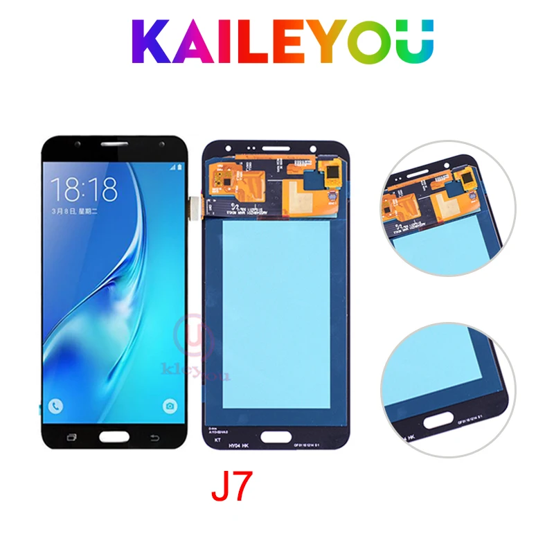 

AMOLED LCD Display Replacement For Samsung Galaxy J7 2015 J700 SM-J700F J700H J700M J700H/DS Touch Digitizer Screen Assembly