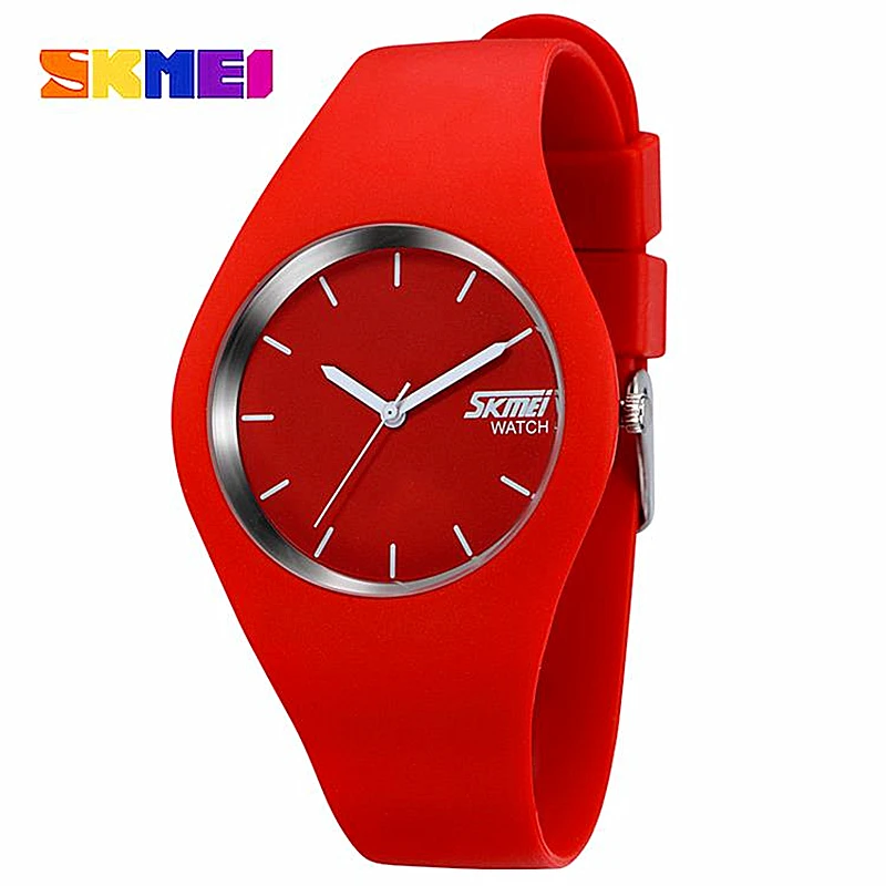 Женские часы SKMEI брендовые модные повседневные кварцевые мужские Montre Femme Reloj Mujer