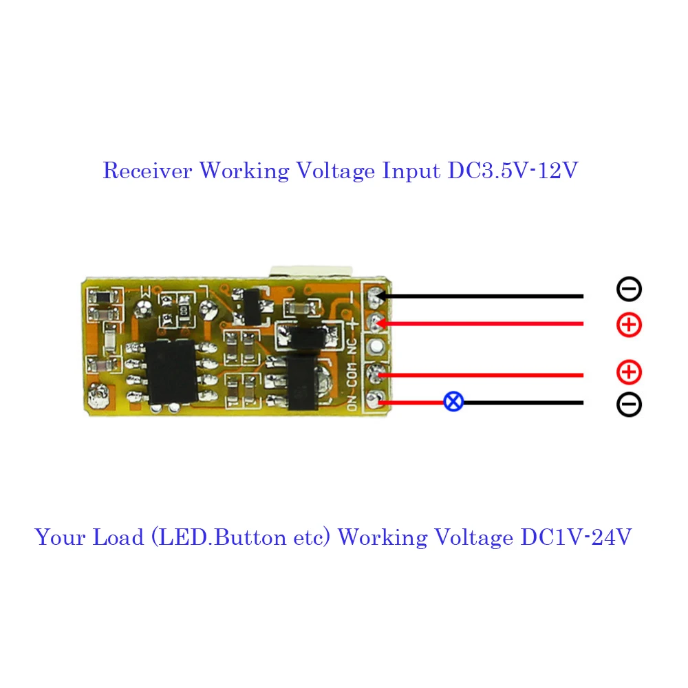 DC3.7V 5 в 6 в 7 в 9 в 12 В 1CH мини-релейный беспроводной переключатель с пультом дистанционного управления, светодиодный контроллер лампы, микро-приемник, передатчик 433 МГц