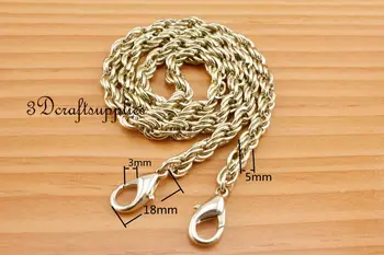 

Bag chain purse chain for bag metal handle bag chain purse chain for bag strap chain light gold 50 cm CK23