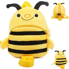 Пчелка анти-потерянный плюшевый рюкзак милые с рисунками для детей мини-Плюшевый Рюкзак-игрушка для детского сада Для мальчиков и девочек детские, для малышей подарок