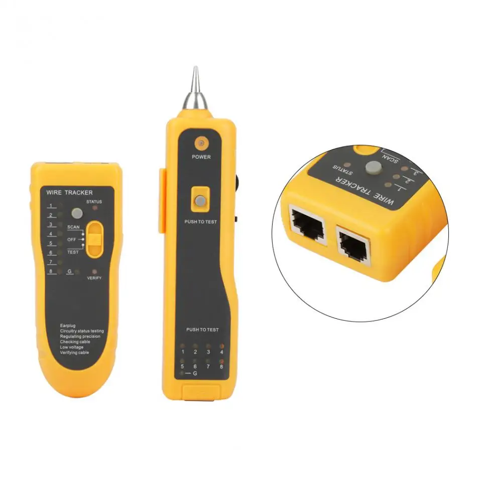 JW-360 сетевой кабель тестер RJ11 RJ45 UTP STP линии Finder провода автоматический выключатель Finder скидка