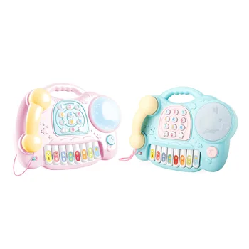 

Simulation Phone Drum Multi Function Telephone Drum Early Education Learning Music Teaching Toys