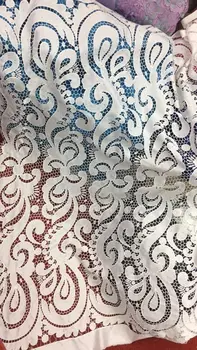 

Luxury Embroidered Lace African French Net Lace Fabric Special Design For Evening Clothing High Quality