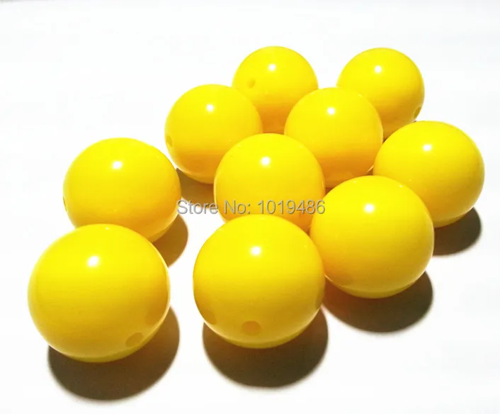 Gumball Bead Chunky Necklace Set of 10-20mm Yellow Pearl Bubblegum Bead 20mm Bead 20mm Chunky Bead 20mm Pearl Bead Chunky Bead