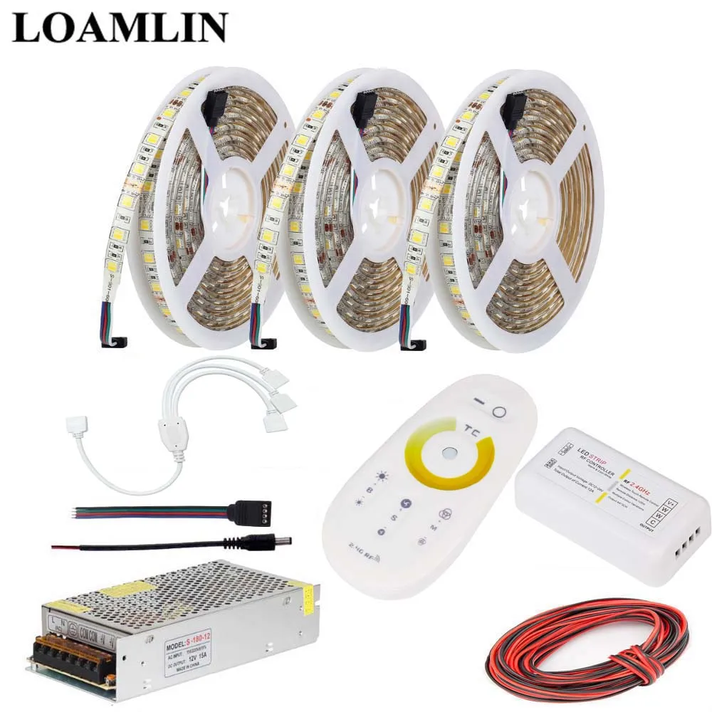 Светодиодная лента гибкая лампа 5050SMD цветовая температура 2 4G CCT светодиодный