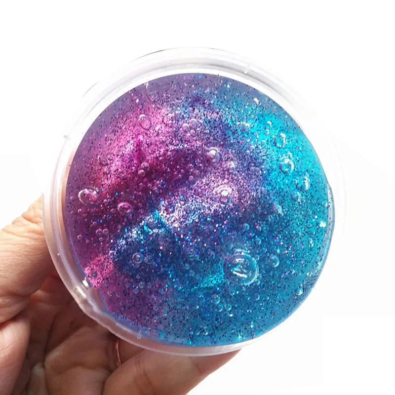 

TOFOCO 50ML Star Color Fluffy Slime Floam Lizun Light Clay Modeling Polymer Clay Sand Plasticine Anti Stress Toy For Children