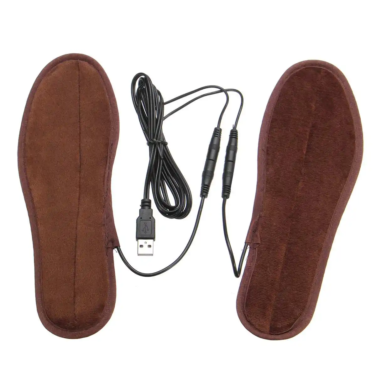 Unisex USB Charging Electric Heated Insoles for Shoes Winter Warmer Foot Heating Insole Boots Rechargeable Heater Pads Soles