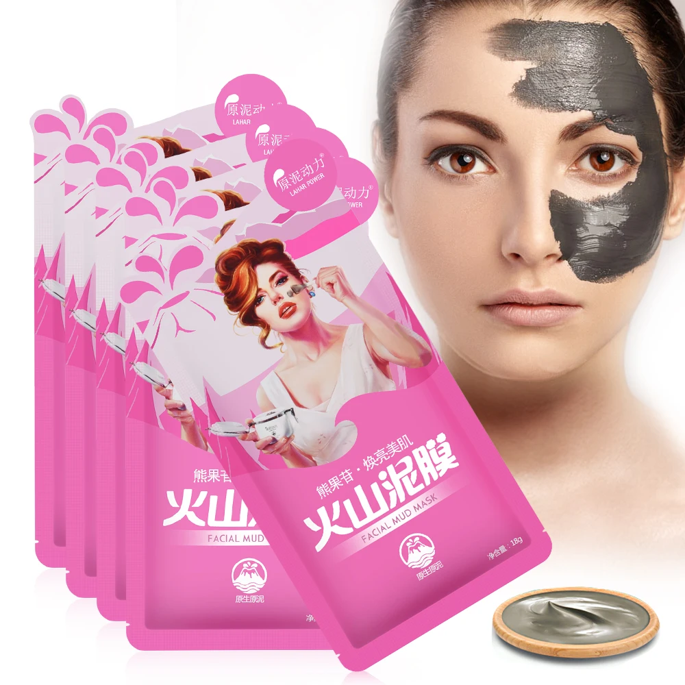 Skin Care Facial Mask Mud Mascara Body Spa Vitamin C Essence Face Whitening Mud Mask Oil-control Shrink Pore Acne Skincare (1)