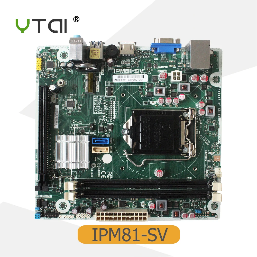 

YTAI For HP IPM81-SV REV:1.01 822766-001 Desktop motherboard 822766-601 LGA1155 DDR3 mainboard