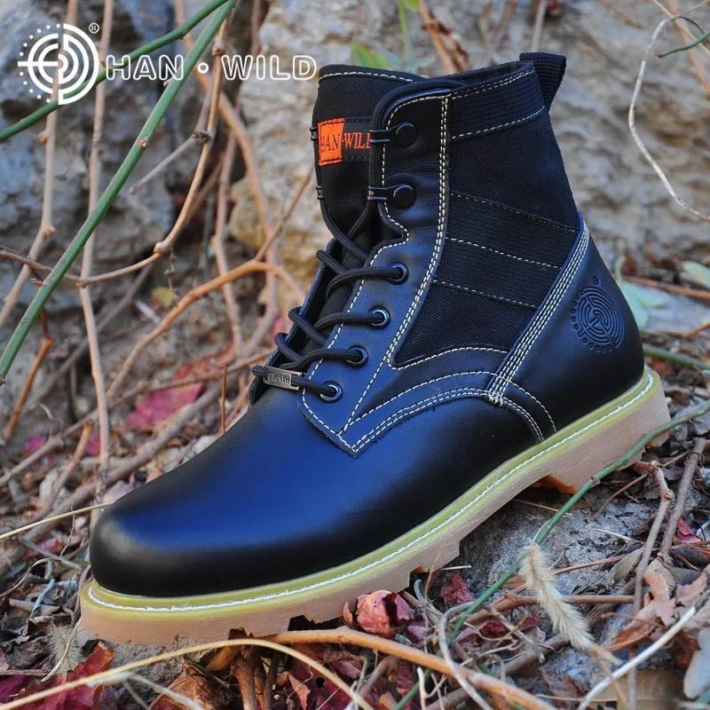 2018 осень и зима высокие Открытый тактический военный кемпинг shoesgenuine кожаные
