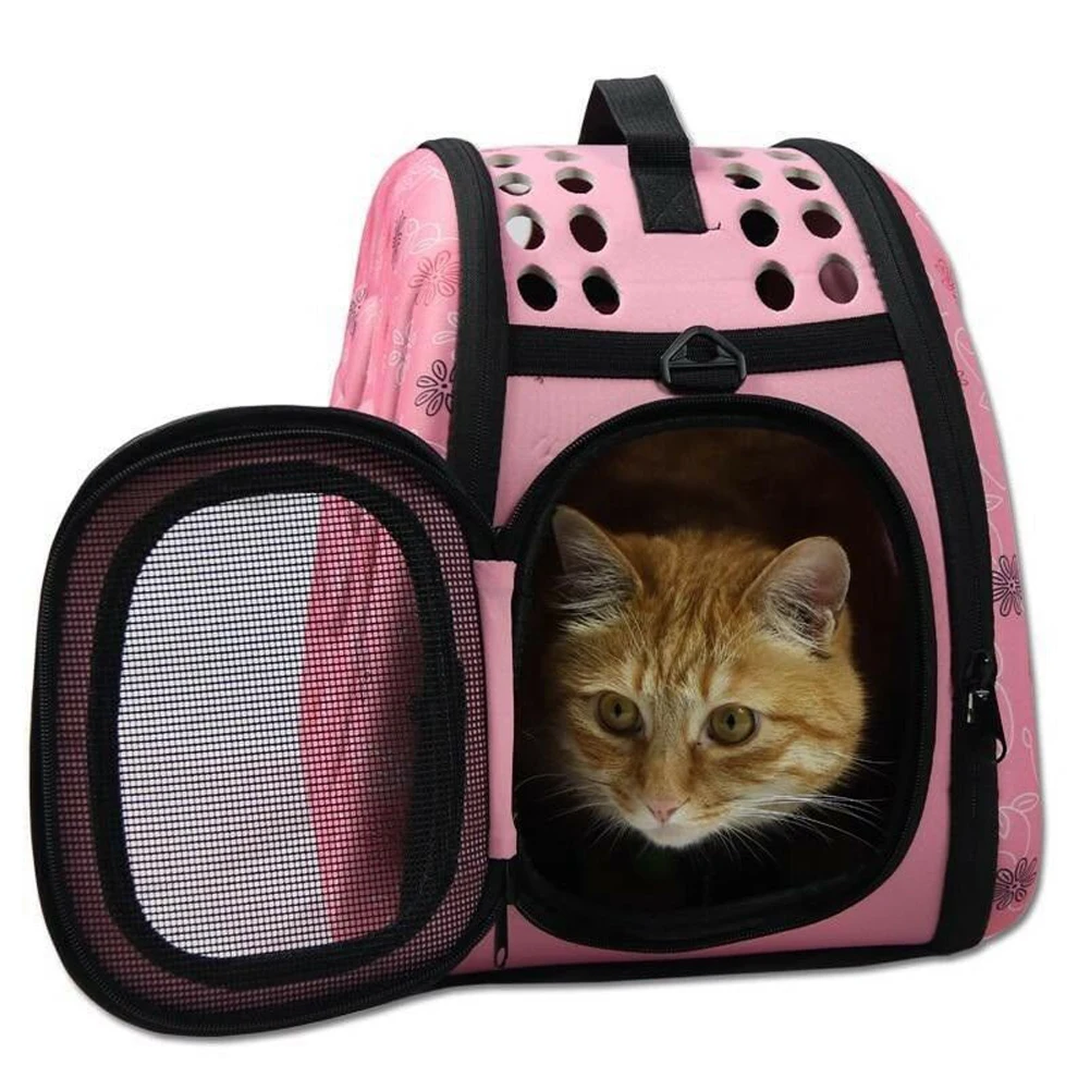 Pet Dog Cat Rabbit Portable Travel Carrier Tote Cage Bag Crate Kennel Breathable 