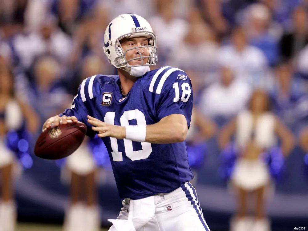 Peyton Manning Индианаполис Colts NFL Футбол Спорт искусство огромный холст плакат TXHOME