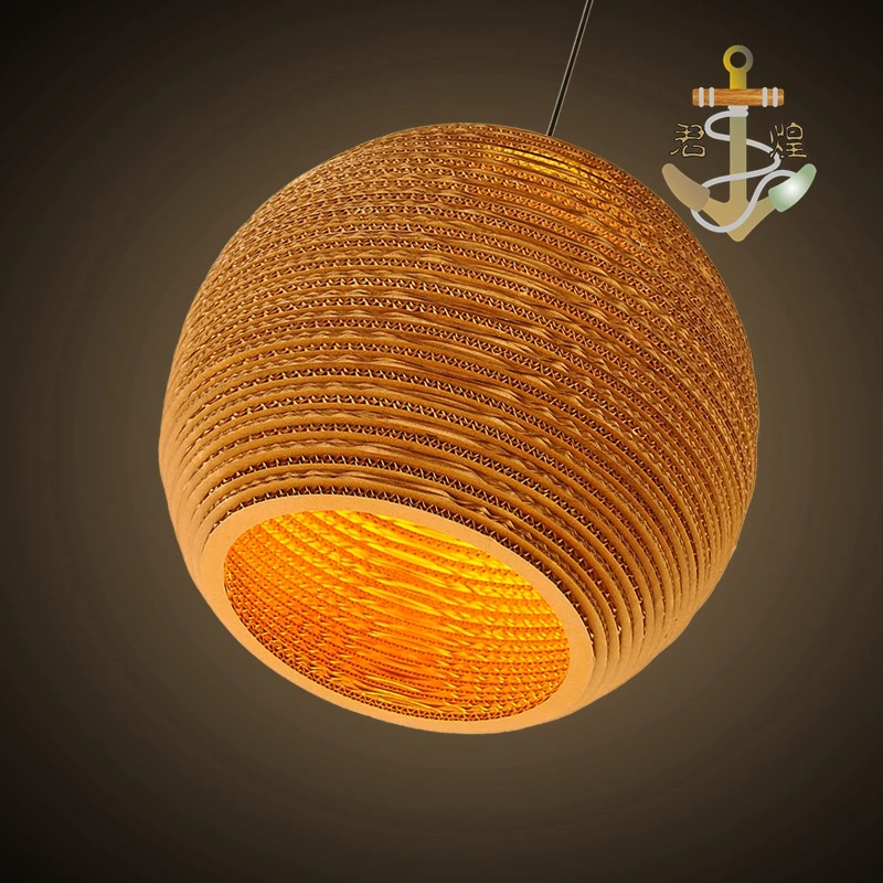 Маленькая городская люстра в стиле ретро кожаная из картона ZH GY187|retro chandelier|chandelier
