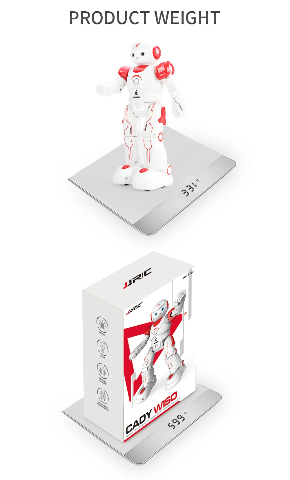 JJRC R12 Remote Control Smart Robots Cady Wiso RC Robot Gesture Sensing Touch Intelligent Dancing Electronic Toy For Children (16)