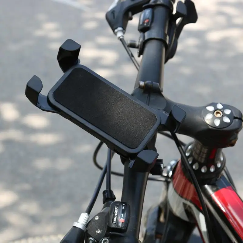 

360 Rotating Bike Handlebar Phone Holder Stand Mount Bracket for 3.5-6in Cellphone Holder Handlebar Clip Bicycle handle