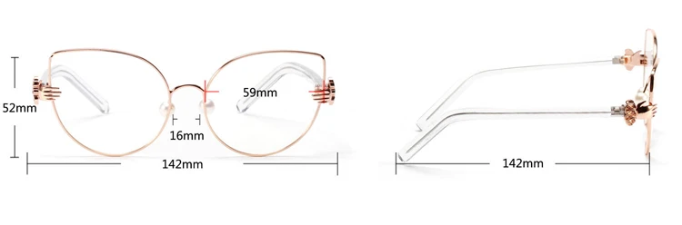 Ralferty винтажные очки кошачий глаз оправа Женская металлическая под золото оправы оптические оправы ретро очки прозрачные очки Oculos A1113
