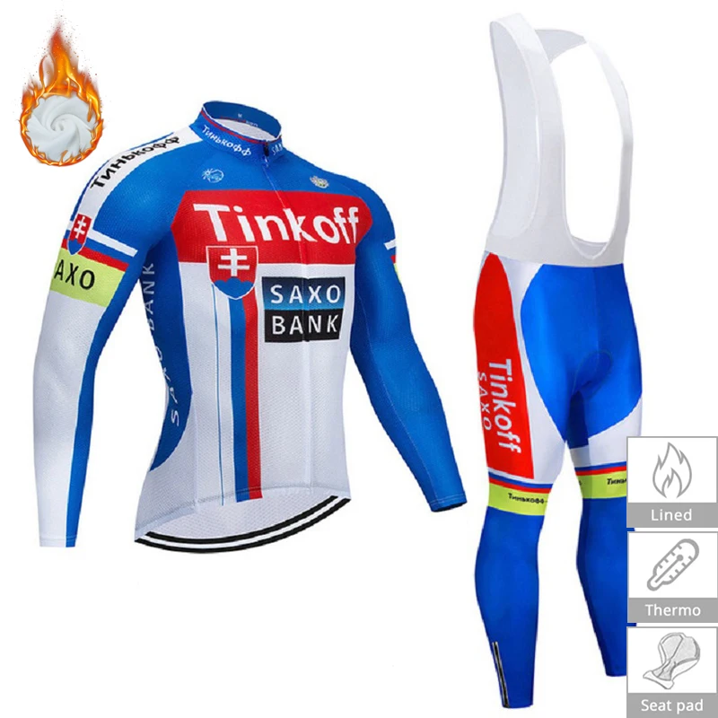 

Ropa Ciclismo Invierno 2019 Bike Team Men's Winter Thermal Fleece Cycling Clothing Set Bicycle MTB Jersey 9D Pad Bib Pants Kit
