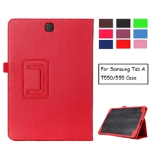 Для samsung Galaxy Tab A 9,7 SM-T550 SM-T551 SM-T555 T550 чехол с откидной крышкой и подставкой из искусственной кожи чехол с подставкой