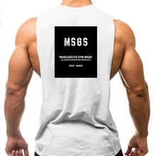 Muscleguys одежда для фитнеса Летний жилет Мужской без рукавов с o-образным вырезом Тонкий Топ Повседневная с буквенным принтом тонкие футболки хлопковая рубашка