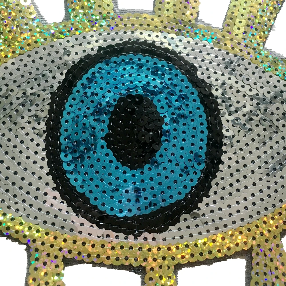 2 шт./лот gold eye блестки патчи железные на seqined для одежды|Заплатки| |