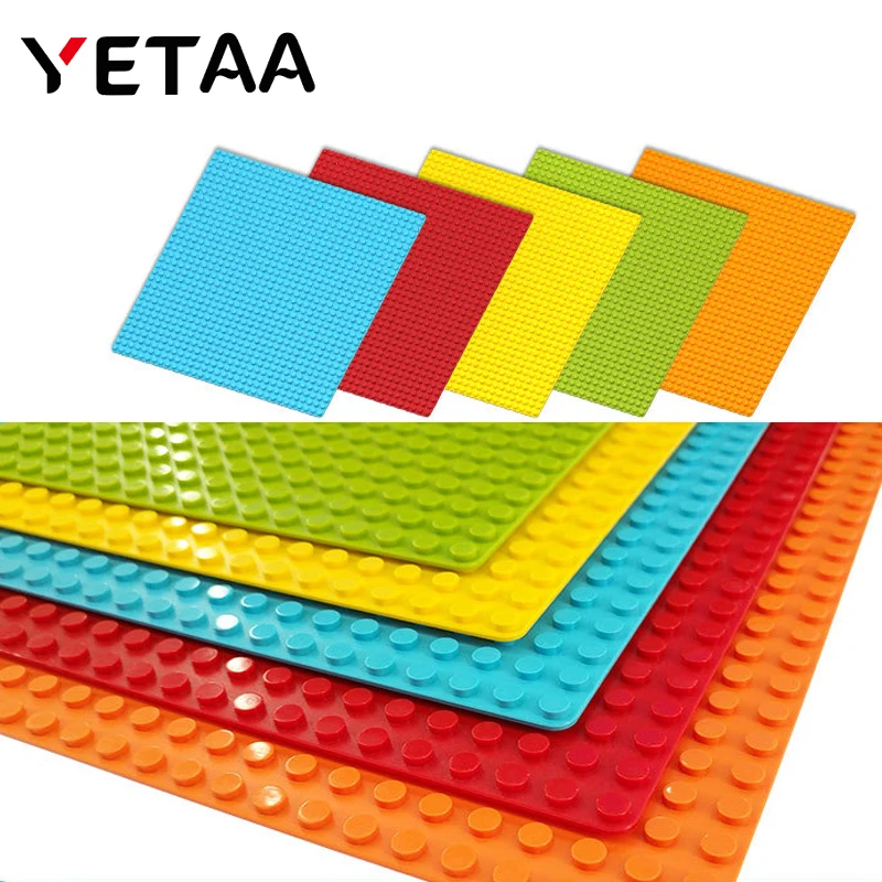 YETAA несколько цветов база таблички кирпичи опоры Совместимость Legoed стиль