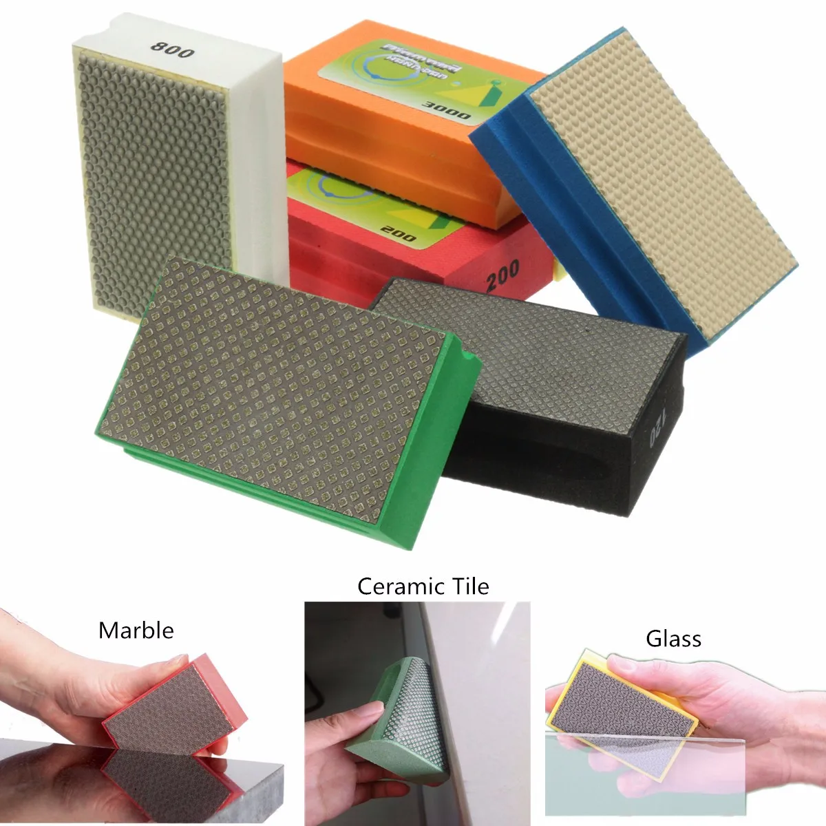Buy Diamond Polishing Hand Pad Block For Granite