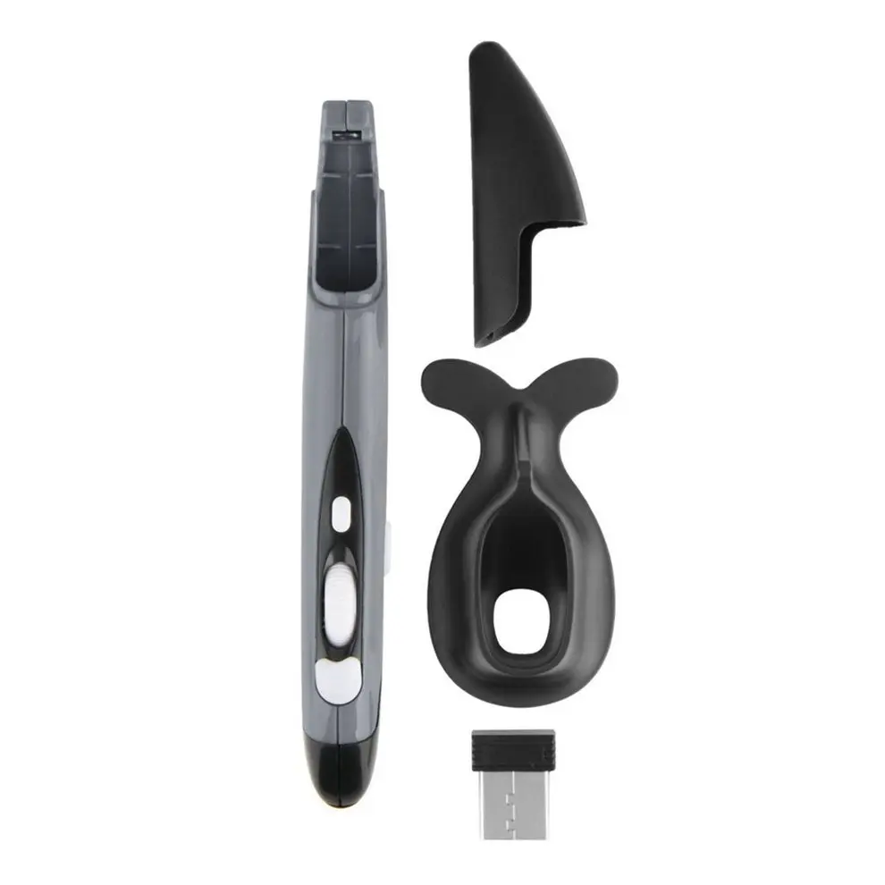 

8pcs Grey Mini 2.4GHz Wireless Optical GREY Pen Mouse Adjustable 500/1000DPI for Android PC