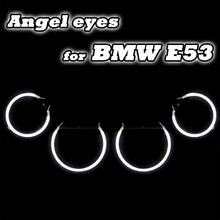 Buona Qualità Angelo Occhio Halo Luce Anello CCFL Lampada Per BMW E53 X5 Rifornimento Della Fabbrica CCFL Faro Dell’occhio di Angelo Con Impermeabile Zavorra