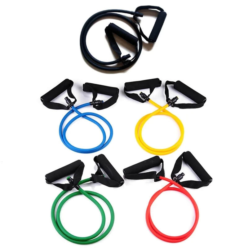 1PC Sort Accessory Health Portable Resistance Fitness Equipment Tube Foam Handles Training Exercise Workout Body Band Gym S3 1PC Sort Accessory Health Portable Resistance Fitness Equipment Tube Foam Handles Training Exercise Workout Body Band Gym S3
