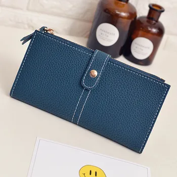 

Fashion ladies bag long wallet solid color daily clutch bag leather wallet small square bag Handbag Wallet Dropship T624