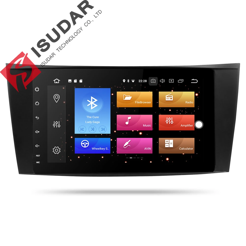 Top Isudar Car Multimedia Player dvd automotivo Android 8.0 For Mercedes/Benz/W211/E200/E220/E300 GPS Radio Bluetooth USB DVR DAB 1