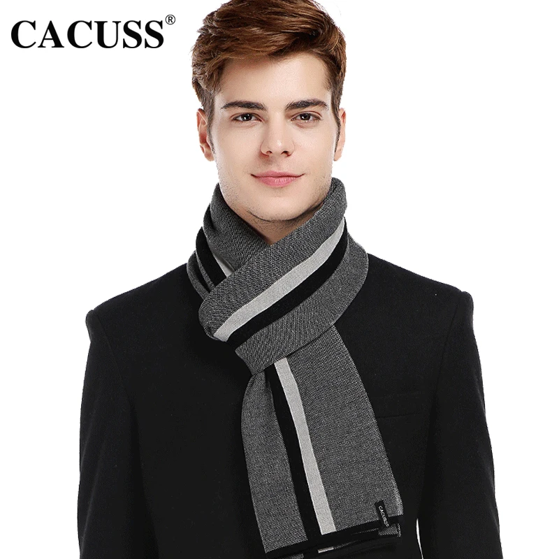 Cacuss Brand scarf men 2017 wool scarves men high quality keep warm