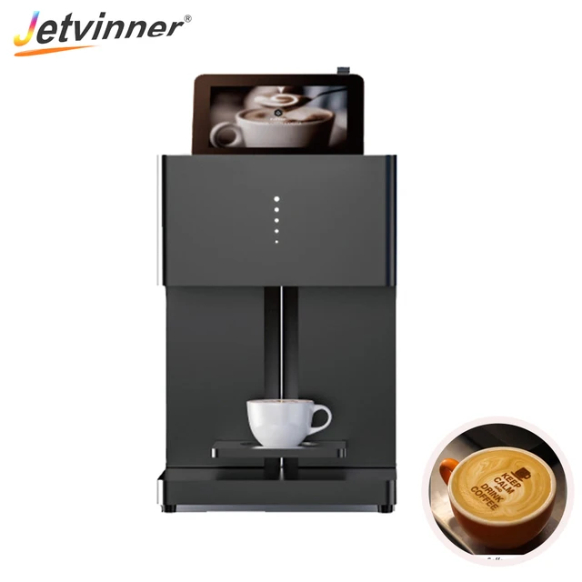 Best Offers Jetviner Inkjet Coffee Printer Food Print Machine For DIY with Tablet for cake cookies bread yogurt ice cream candy