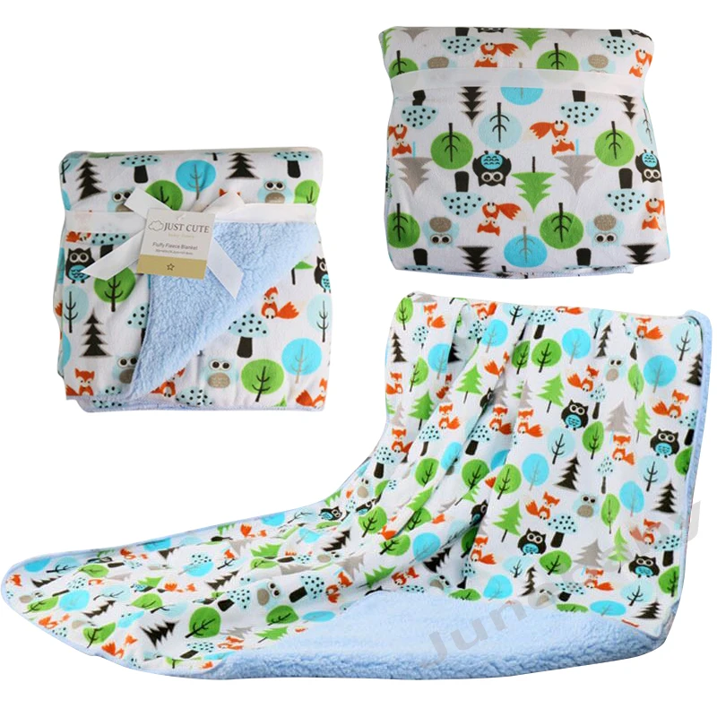 Baby Blankets 2016 New Thicken font b Double b font Layer Fleece Infant Swaddle Bebe Envelope