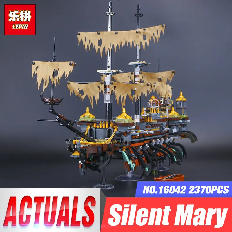 

Lepin 16042 Pirate Ship Series The Slient Mary Set LegoINGys 71042 Children Educational Building Blocks Bricks Boy Toys Gift